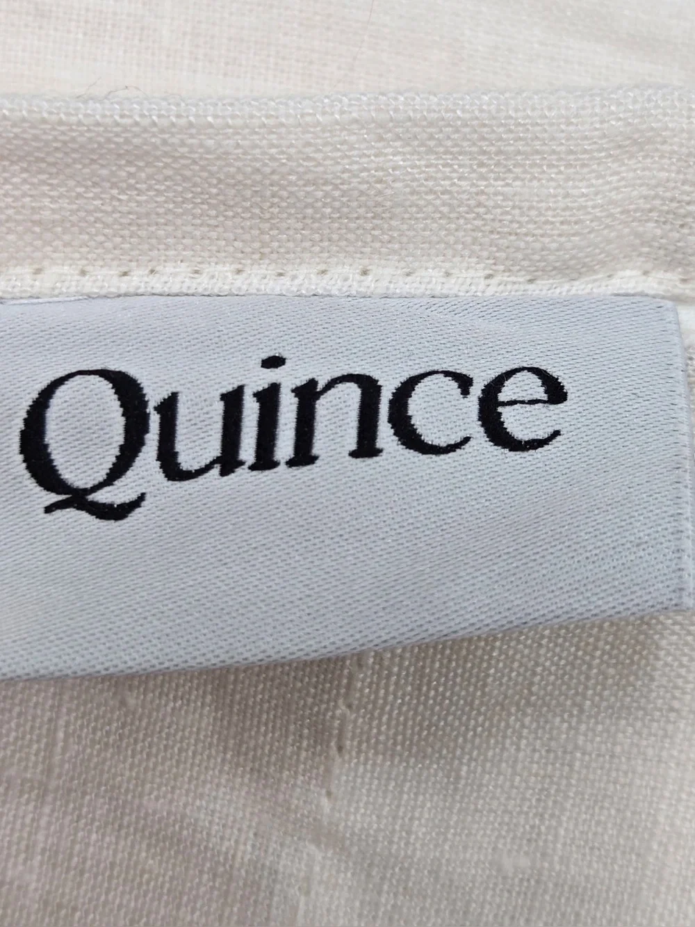 NWT QUINCE Set Of 2 48x96 European Linen Curtains Cream 0458